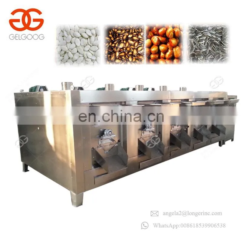 Highly Efficient Small Nut Peanut Sunflower Seeds Coffee Roaster Cashew Roasting Machine Production Line Price