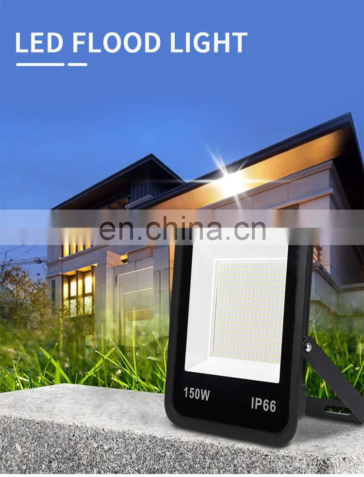 Faner rgb flood light outdoor IP66 waterproof 30w to 1000w led flood light for garage billboard housing led flood work light