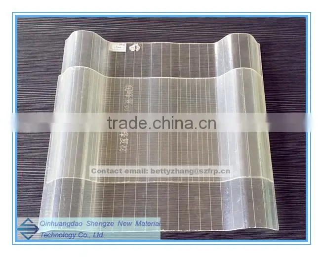 FRP skylight roof/workshop transparent tile/ Waveform transparent tile