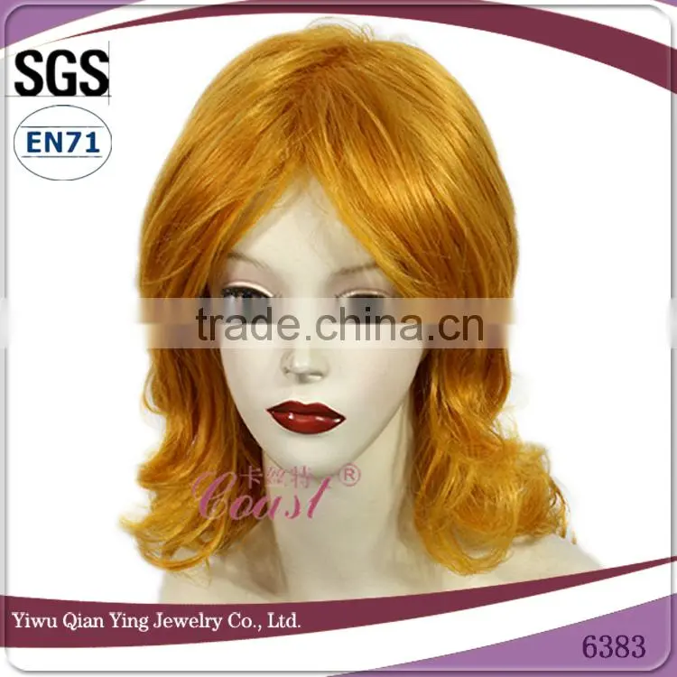 cheap fashion short light brown party wigs