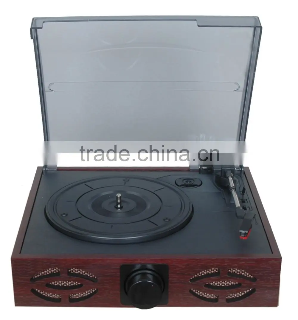 Old Fashioned and Professional Vinyl reocrd player with Three Speed and stereo system