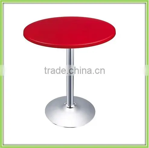 2016 Round Wooden Red Dining Table