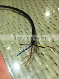 Flexible Cable RVV 5Cores Copper wires with Cotton fiber