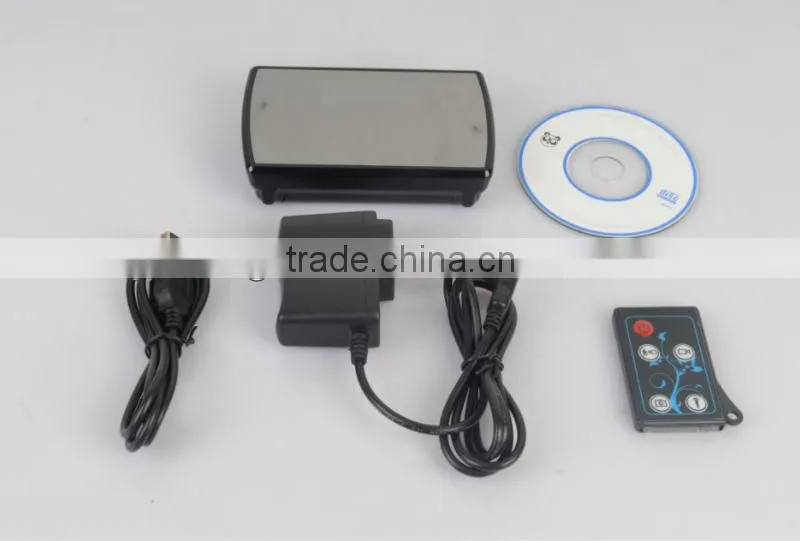 2013 Galawin 140 Degree Wide Angle H.264 Format Motion Detection Security Alarm Clock with Remote Control V16