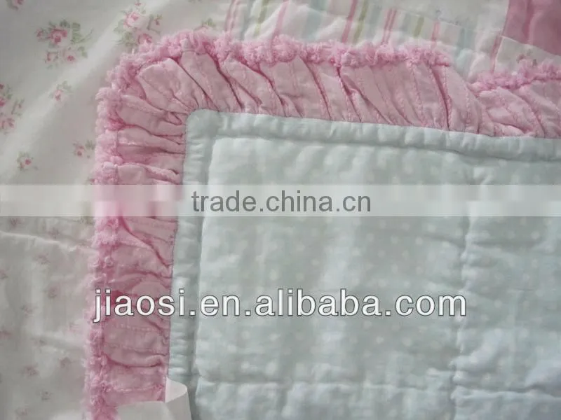 100% cotton patchwork quilt with sham