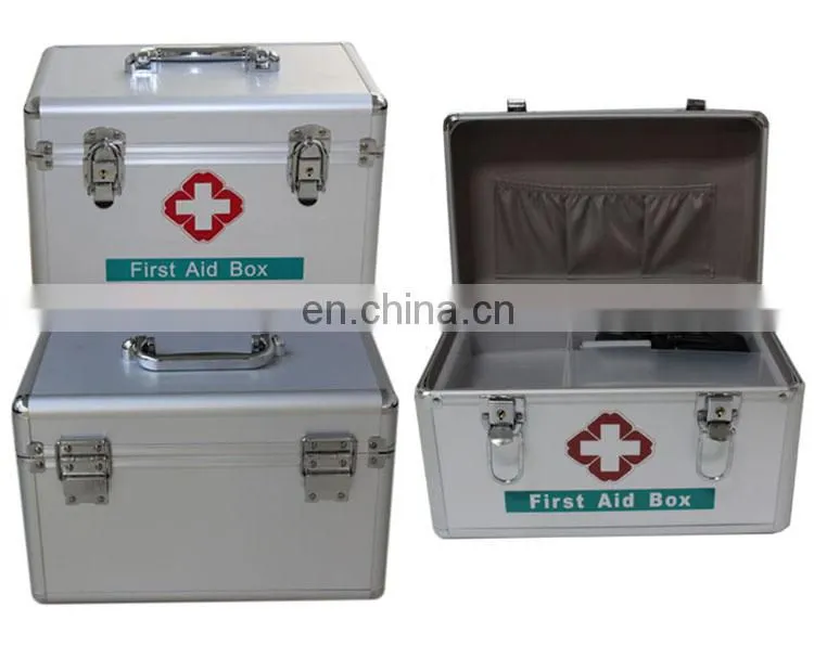 Emergency Home First Aid Kit with supplies Set Bags Box Travel Waterproof Alloy first aid box