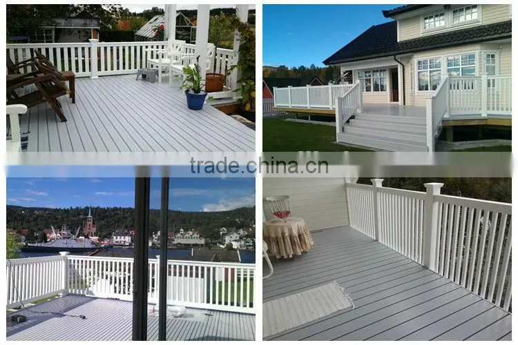 Coextruded pvc outdoor decking,cheap pvc decking