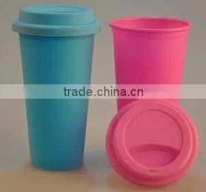 plastic coffee cup,wholesale custom take away reusable plastic coffee cups with lids