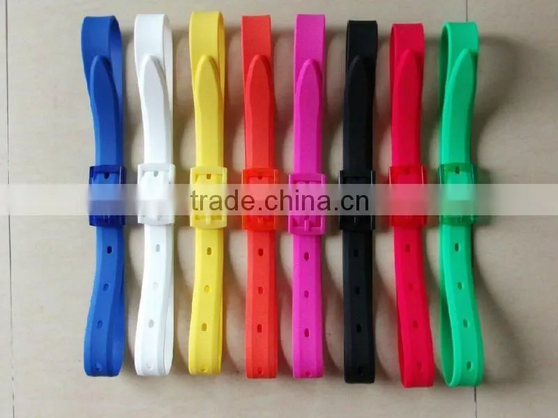 customize colorful fashion silicone belt
