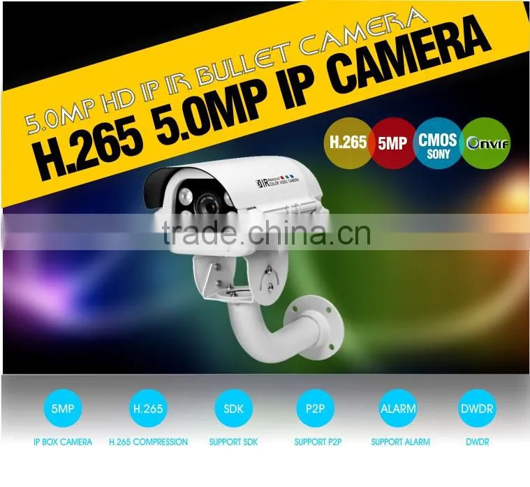 Sony IMX CMOS 4.0MP HD IR License Camera in white light Support Onvif 2.4 protocol H.265 Network Bullet CCTV Camera