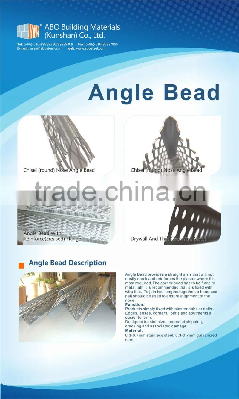 Render Stop Beads/Plaster Stop Beads-- ABO Building