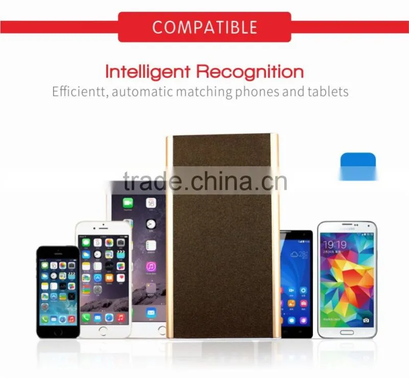 Low Price leather slim power bank 4000mah portable charger