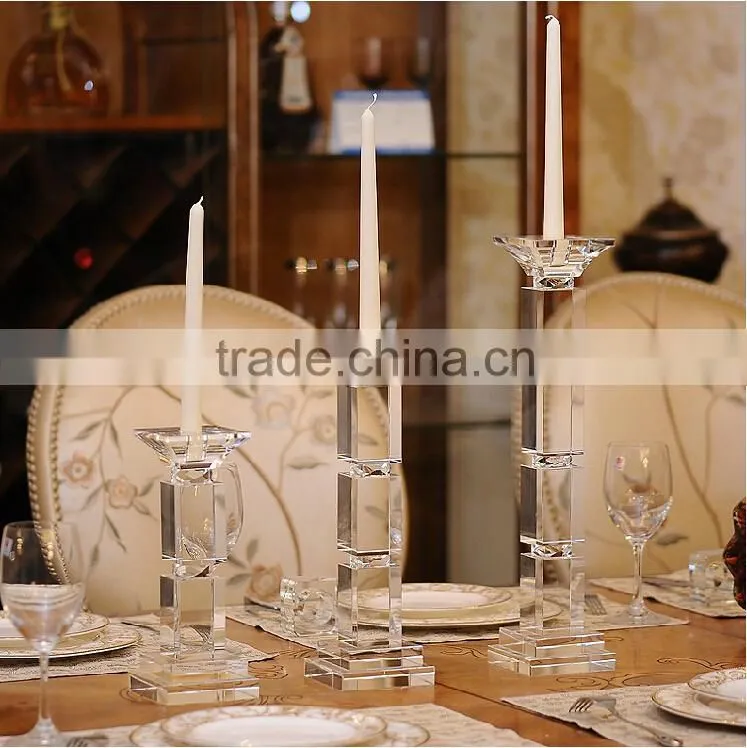 crystal candlestick for home decoration