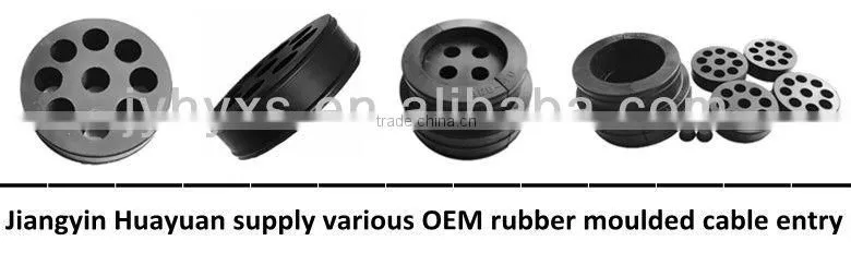 (EPDM/silicone/NR/CR/Recycled rubber/NBR) high performance through-wall feeder quordripuntal cable connector