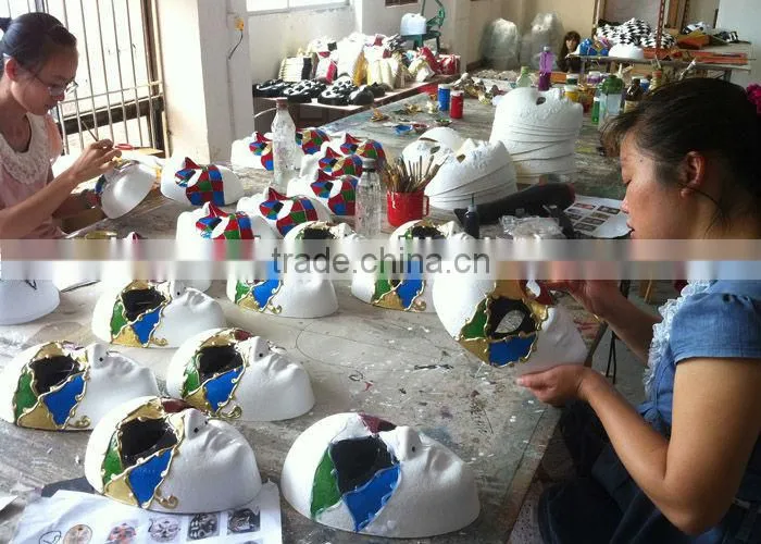 Half Blue Half Black Party Man Masks