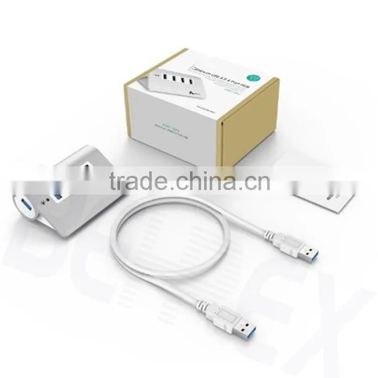 Hot Sale Aluminum Type C Hub Adapter with 5 Ports