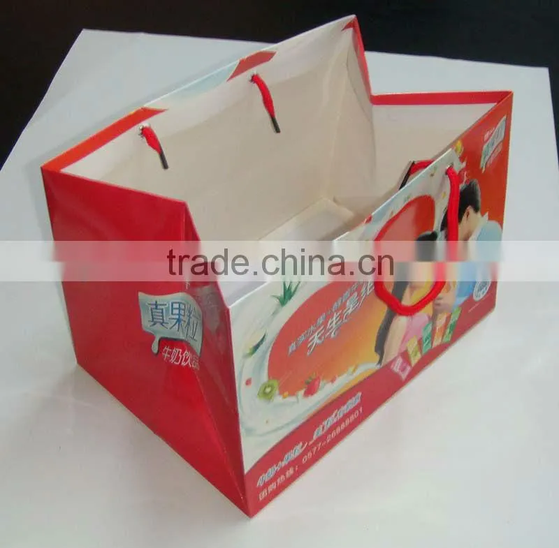 juice bottle shopping paper bag