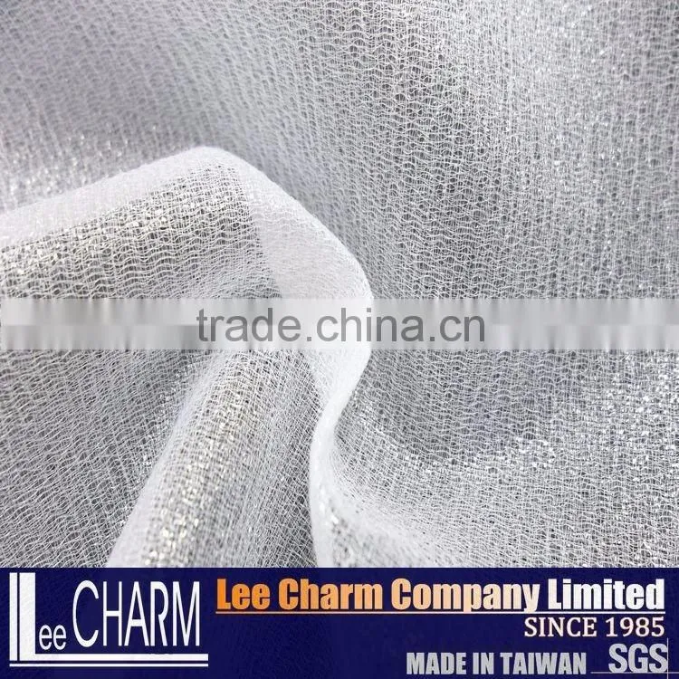 Ruffled Organza Printed Fabric