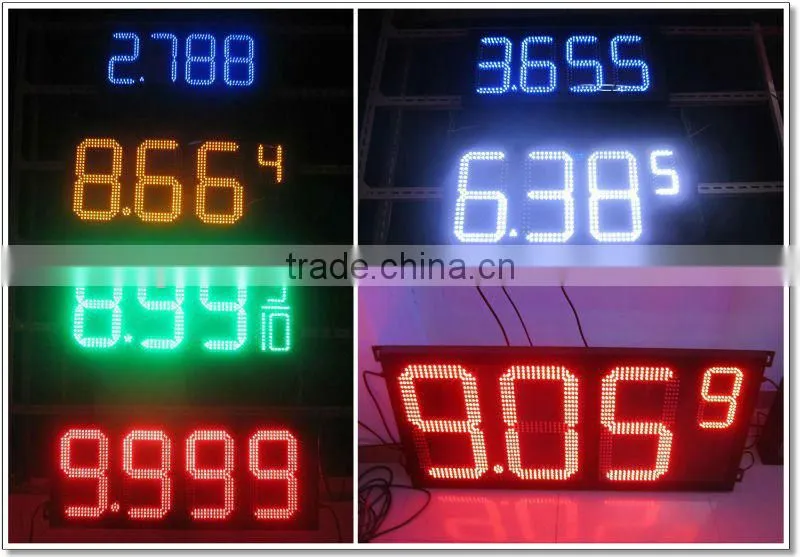 Large size!! 24inch 7 segment led petrol digital station display with high quaity