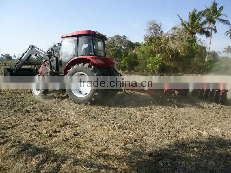 strong brake momentum QLN 55hp 4wd farm wheeled traktor(farm implements are available)