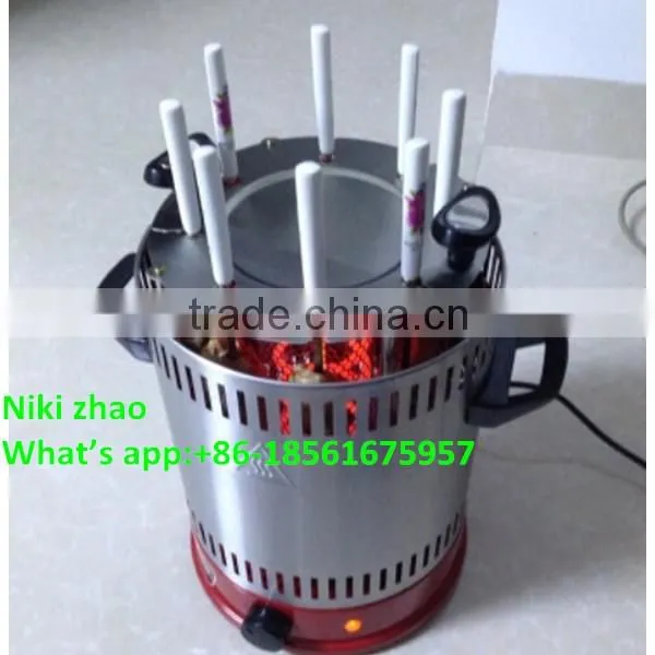 Portable electric rotary grill machine