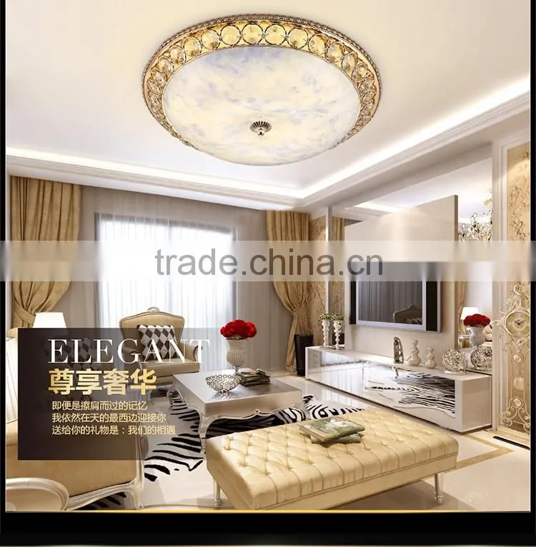 60W Modern Luxury LED Crystal Ceiling Light Living Room LED Absorb Dome Light SMD Double-Color