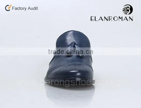 New style italian mens leather shoes Brogue shoes slip on shoes