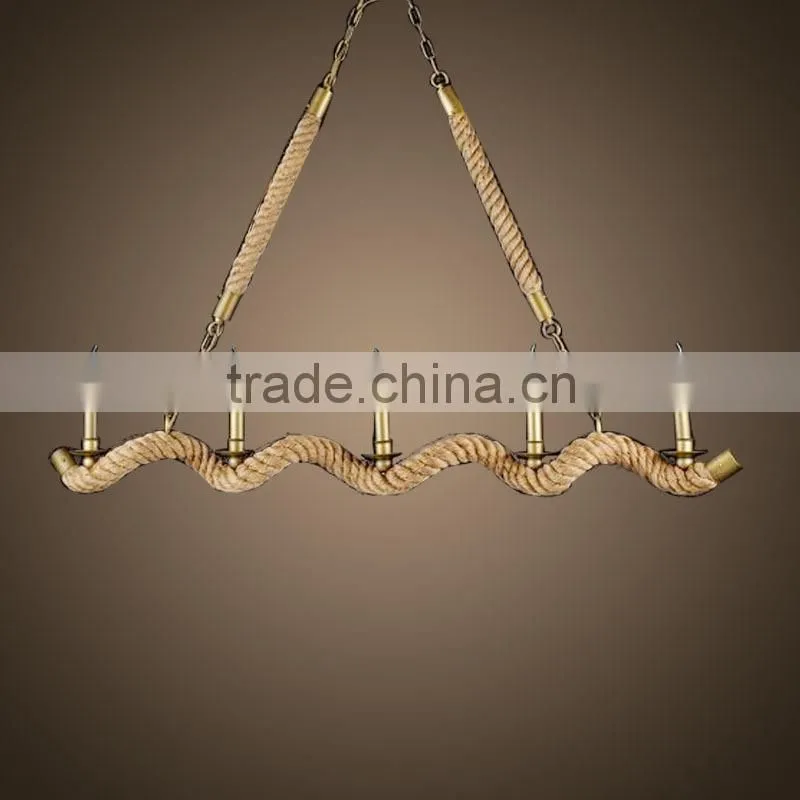 America vintage with rope industry pendant lamp