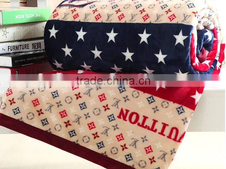 Hot sale super soft plush flannel blanket
