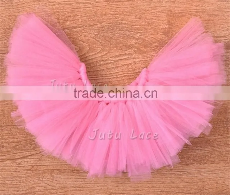 Best Birthday Gift Pink Fluffy Chiffon Flower Tutu Party Baby Kids Picture Skirt Wholesale