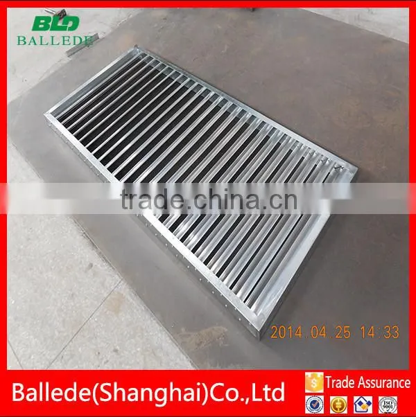 HVAC system powder coated ventilation louver for windows