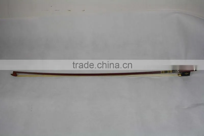 brazil wood Silver Flower violin Bow With Ebony Frog Bow