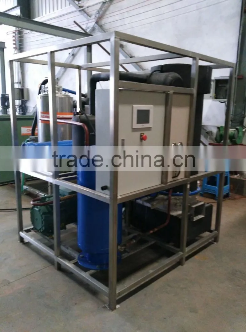 CSCPOWER high quality 1T/day cylinder ice maker from guangzhou factory