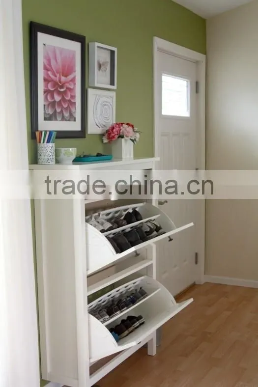 Mirrored Shoe Cabinet