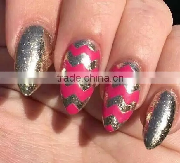 2016years12 Rolls Metallic Nail Art Tape New Raised Grain Line Strips Decoration Sticker UV Gel Polish Fantastic Nail Accesories