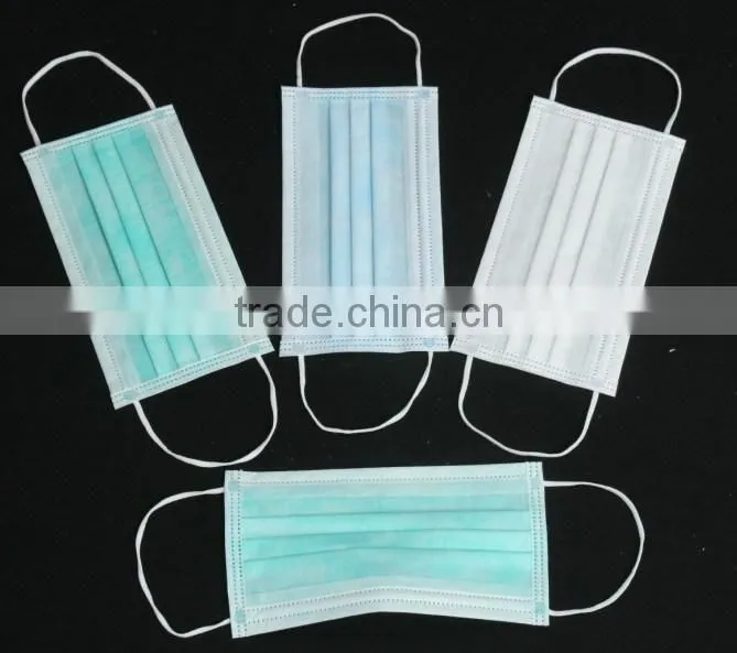face mask with earloops with ties