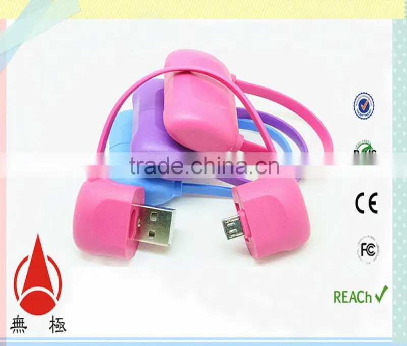 Mobile Phone Accessories nylon colorful micro braided usb cable