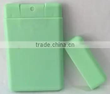 20ml square card sprayer bottle with cap for liquid soap,perfume, toner, hand sanitizer, liquid gum, antibacterial spray