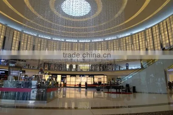 Steel structure glass wall building mall in emirate