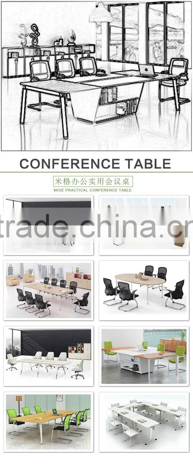 Office veneer Meeting table /Office table/Wooden Office Conference Table