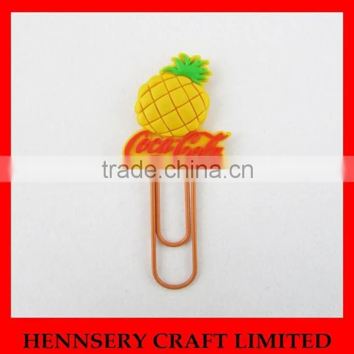 high quanlity soft rubber custom shaped paper clip