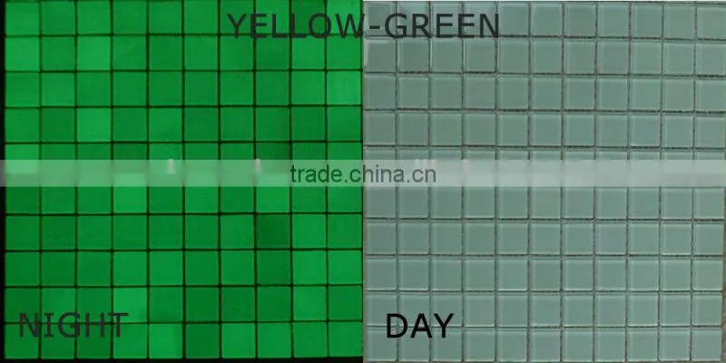 photoluminescent glass mosaic tiles