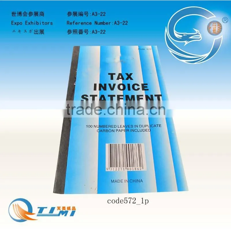 Tax Invoice Statement Book,cash receipt book,restaurant small docket book,docket book,phone message book