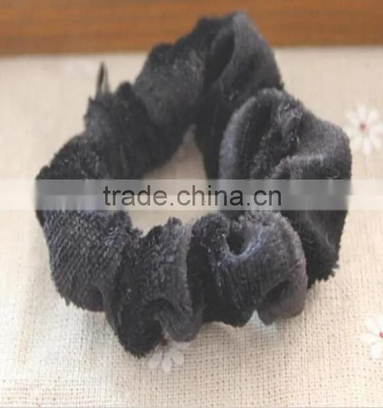 Wholesale Large Elegant Velvet Hair Scrunchie Hair Bands Ponytail Holder