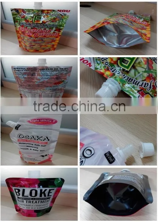 Juice Use Doypack with plastic spout pouches,Hot Sale Spout Juice Drink Pouch,Hot Sale Drink Bag