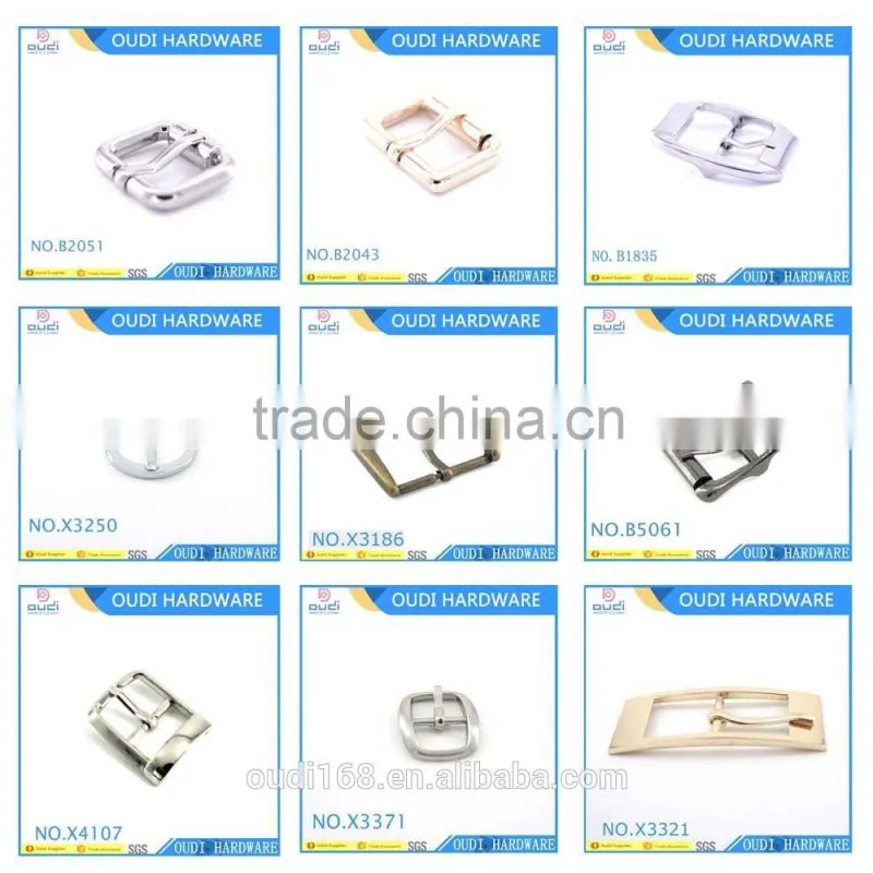 16mm zinc alloy shiny plating fashion accessories for lady belt buckles