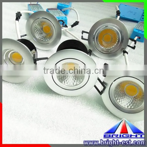 White COB Dimmable 5W LED Ceiling light,white LED ceiling light, LED down light