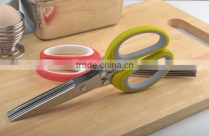 7" 5 Layers blade Kitchen Herb Scissors