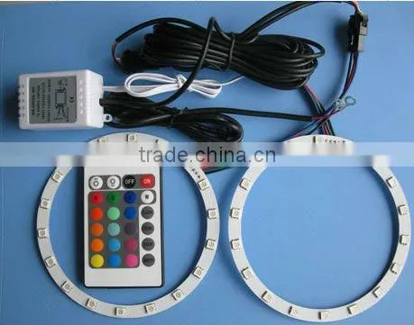 Full Circle RGB auto led ange eye rings 5050smd 80mm 90mm 100mm 110mm 120mm