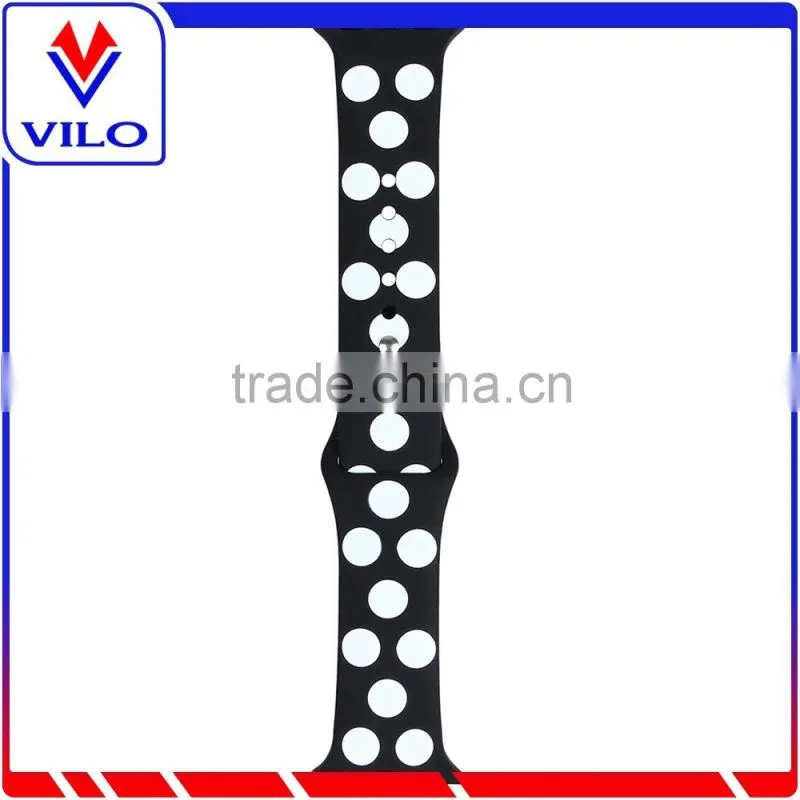 Customzied Pattern Silicone Wrist Strap Watch Band For Apple Watch Rubber Watch Strap